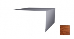 Планка откосная Первая Кровельная 50х100 (декоративно-полимерное покрытие) 2м под светлое дерево