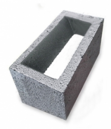 Керамзитоблок вентиляционный однопустотный 390x190x188 мм М-75