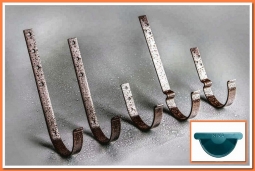 Держатель желоба Nika карнизный RAL5021 Бирюза