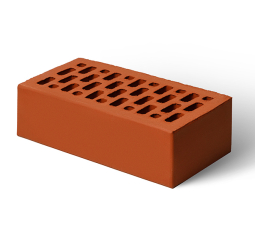 Кирпич лицевой клинкерный Красный пустотелый одинарный