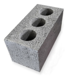 Керамзитоблок стеновой пустотелый 390x250x188 мм М-75