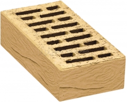 Кирпич лицевой керамический «Слоновая кость» «Кора дуба» пустотелый одинарный