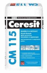 Клей для плитки Ceresit СМ115 для мозаики и мрамора 25кг