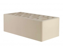 Кирпич лицевой керамический Белый пустотелый утолщенный