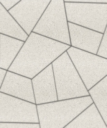 Тротуарная плитка Поревит Мозаика Гранит Белый 80 мм 6 плит