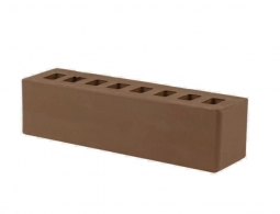 Кирпич лицевой керамический «Темно-коричневый» пустотелый Евро 0.5НФ