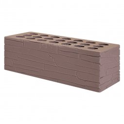 Кирпич лицевой керамический «Шоколад» «Плитняк» пустотелый утолщенный