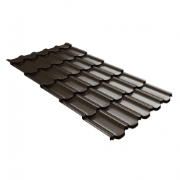 Металлочерепица Kvinta Plus 3D Темно-Коричневый RR 32