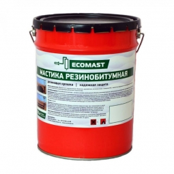 Мастика резинобитумная Ecomast ТМ металлическое ведро 20 л