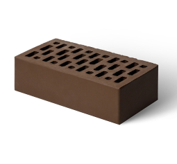 Кирпич лицевой клинкерный «Шоколад» пустотелый одинарный