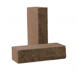 Кирпич лицевой силикатный «Коричневый» полнотелый одинарный колотый