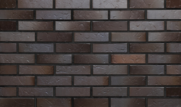 Кирпич лицевой керамический «Флэш Графит» «Сланец» пустотелый одинарный