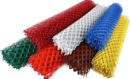 Сетка рабица d=2,8 мм, ячейка 40x40 мм, 1,5x10,0 м с полимерным покрытием