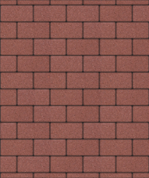 Тротуарная плитка Поревит Прямоугольник Гранит Красный 200х100х80 мм