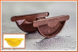 Заглушка желоба Nika D125 RAL1018 Желтый