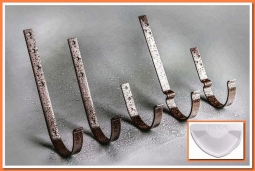 Держатель желоба Nika карнизный RAL9003 Белый