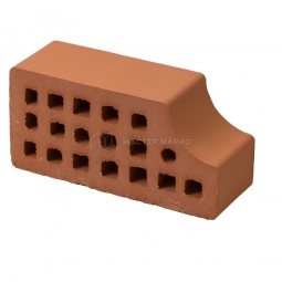 Кирпич фасонный керамический «Абрикос» пустотелый утолщенный профиль В