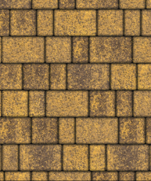 Тротуарная плитка Поревит Старый город  Гранит Янтарь 40 мм 3 плиты