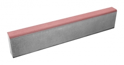 Бордюр тротуарный Берит Красный 1000х80х200 на белом цементе