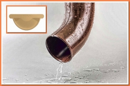 Колено сливное Nika RAL1014 Слоновая кость