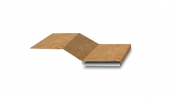 Планка начальная Первая Кровельная «Бревно» 70х10 (декоративно-полимерное покрытие) 2м под темное дерево