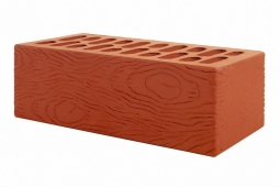 Кирпич лицевой керамический Красный «Ясень» пустотелый полуторный