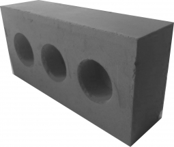 Кирпич рядовой известково-зольный пустотелый одинарный М 125