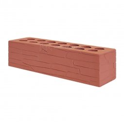 Кирпич лицевой керамический Красный «Плитняк» пустотелый Евро одинарный