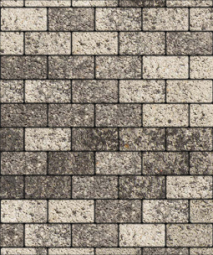 Тротуарная плитка Поревит Прямоугольник Антрацит 200х100х80 мм