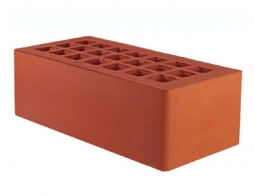 Кирпич лицевой керамический «Красный» пустотелый утолщенный